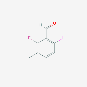 molecular formula C8H6FIO B3227298 2-Fluoro-6-iodo-3-methylbenzaldehyde CAS No. 1260839-45-9