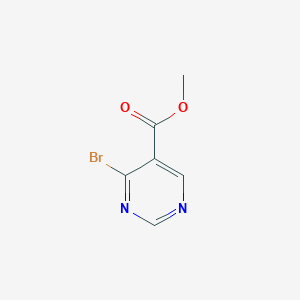 molecular formula C6H5BrN2O2 B3227309 Methyl 4-bromopyrimidine-5-carboxylate CAS No. 1260859-62-8