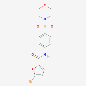 molecular formula C15H15BrN2O5S B322731 5-bromo-N-[4-(4-morpholinylsulfonyl)phenyl]-2-furamide 