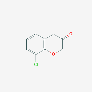 molecular formula C9H7ClO2 B3227328 8-Chlorochroman-3-one CAS No. 1260877-93-7