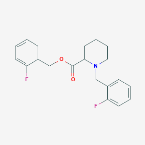 molecular formula C20H21F2NO2 B3227409 1-(2-Fluoro-benzyl)-piperidine-2-carboxylic acid 2-fluoro-benzyl ester CAS No. 1261229-48-4