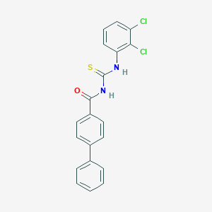 molecular formula C20H14Cl2N2OS B322747 N-{[(2,3-dichlorophenyl)amino]carbonothioyl}-4-biphenylcarboxamide 
