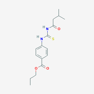 Propyl 4-{[(3-methylbutanoyl)carbamothioyl]amino}benzoate