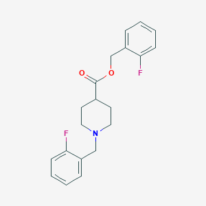 molecular formula C20H21F2NO2 B3227526 1-(2-Fluoro-benzyl)-piperidine-4-carboxylic acid 2-fluoro-benzyl ester CAS No. 1261230-74-3