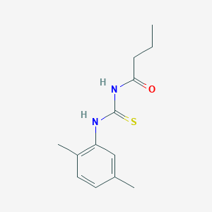 molecular formula C13H18N2OS B322756 N-[(2,5-dimethylphenyl)carbamothioyl]butanamide 
