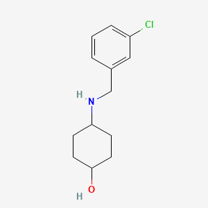 molecular formula C13H18ClNO B3227674 4-(3-Chloro-benzylamino)-cyclohexanol CAS No. 1261231-98-4
