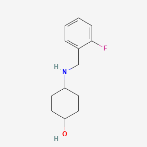 molecular formula C13H18FNO B3227677 4-(2-Fluoro-benzylamino)-cyclohexanol CAS No. 1261232-01-2