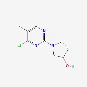 molecular formula C9H12ClN3O B3227709 1-(4-Chloro-5-methylpyrimidin-2-yl)pyrrolidin-3-ol CAS No. 1261232-23-8