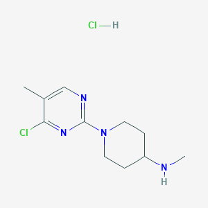[1-(4-Chloro-5-methyl-pyrimidin-2-yl)-piperidin-4-yl]-methyl-amine hydrochloride