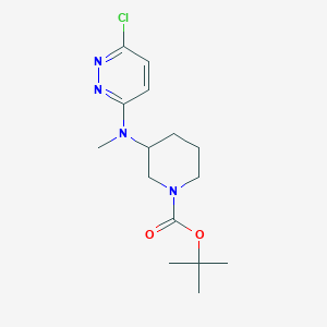 molecular formula C15H23ClN4O2 B3227787 Tert-butyl 3-((6-chloropyridazin-3-yl)(methyl)amino)piperidine-1-carboxylate CAS No. 1261233-41-3