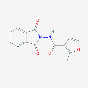 molecular formula C14H10N2O4 B322780 N-(1,3-dioxo-1,3-dihydro-2H-isoindol-2-yl)-2-methylfuran-3-carboxamide 