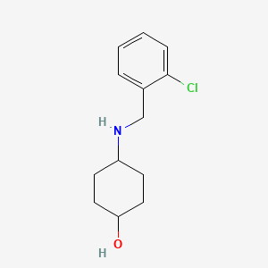 molecular formula C13H18ClNO B3227805 4-(2-Chloro-benzylamino)-cyclohexanol CAS No. 1261233-48-0