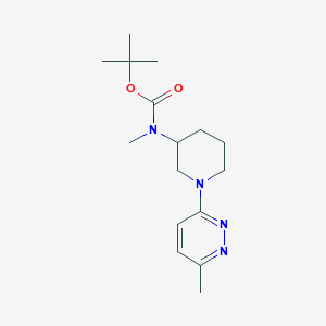 molecular formula C16H26N4O2 B3227914 Tert-butyl methyl(1-(6-methylpyridazin-3-yl)piperidin-3-yl)carbamate CAS No. 1261234-69-8