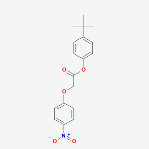 molecular formula C18H19NO5 B322798 4-Tert-butylphenyl (4-nitrophenoxy)acetate 