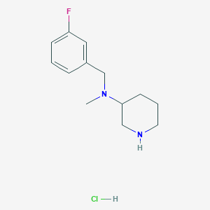 molecular formula C13H20ClFN2 B3228004 (3-Fluoro-benzyl)-methyl-piperidin-3-yl-amine hydrochloride CAS No. 1261235-77-1