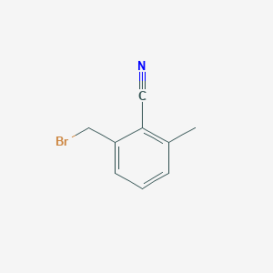 molecular formula C9H8BrN B3228069 2-(Bromomethyl)-6-methylbenzonitrile CAS No. 1261573-68-5
