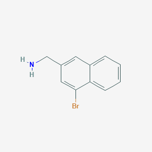 molecular formula C11H10BrN B3228087 2-(Aminomethyl)-4-bromonaphthalene CAS No. 1261623-35-1
