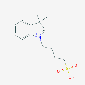 molecular formula C15H21NO3S B032281 2,3,3-三甲基-1-(4-磺丁基)-吲哚，内盐 CAS No. 54136-26-4