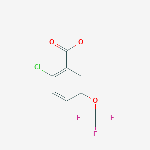 molecular formula C9H6ClF3O3 B3228113 2-氯-5-(三氟甲氧基)苯甲酸甲酯 CAS No. 1261649-12-0