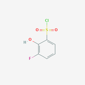 molecular formula C6H4ClFO3S B3228116 3-Fluoro-2-hydroxybenzene-1-sulfonyl chloride CAS No. 1261649-13-1