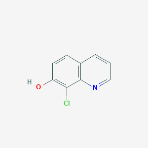 molecular formula C9H6ClNO B3228133 8-Chloroquinolin-7-ol CAS No. 1261670-97-6