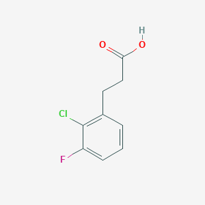 molecular formula C9H8ClFO2 B3228139 3-(2-Chloro-3-fluorophenyl)propanoic acid CAS No. 1261729-64-9