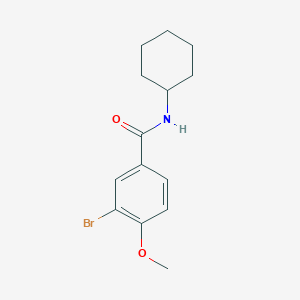 molecular formula C14H18BrNO2 B322819 3-bromo-N-cyclohexyl-4-methoxybenzamide 