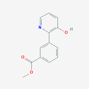 molecular formula C13H11NO3 B3228213 Methyl 3-(3-hydroxypyridin-2-yl)benzoate CAS No. 1261889-06-8
