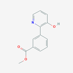 molecular formula C13H11NO3 B3228213 3-(3-羟基吡啶-2-基)苯甲酸甲酯 CAS No. 1261889-06-8