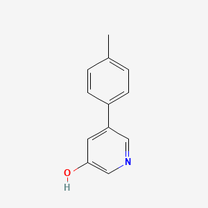 molecular formula C12H11NO B3228236 5-(4-Methylphenyl)pyridin-3-ol CAS No. 1261909-03-8