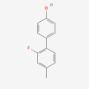 molecular formula C13H11FO B3228245 4-(2-Fluoro-4-methylphenyl)phenol CAS No. 1261911-45-8