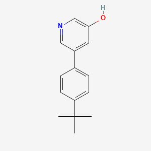 molecular formula C15H17NO B3228250 3-Hydroxy-5-(4-T-butylphenyl)pyridine CAS No. 1261931-94-5