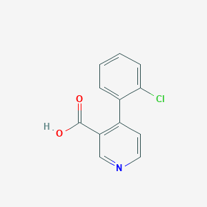 molecular formula C12H8ClNO2 B3228260 4-(2-Chlorophenyl)pyridine-3-carboxylic acid CAS No. 1261936-64-4