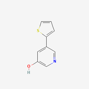 molecular formula C9H7NOS B3228276 5-(噻吩-2-基)吡啶-3-醇 CAS No. 1261956-35-7