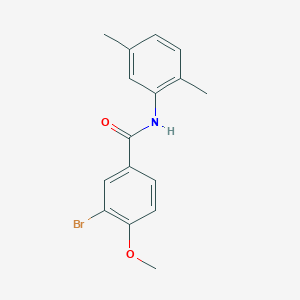 molecular formula C16H16BrNO2 B322831 3-bromo-N-(2,5-dimethylphenyl)-4-methoxybenzamide 