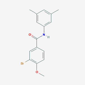 molecular formula C16H16BrNO2 B322832 3-bromo-N-(3,5-dimethylphenyl)-4-methoxybenzamide 