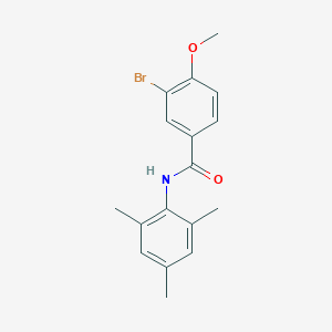 molecular formula C17H18BrNO2 B322835 3-bromo-N-mesityl-4-methoxybenzamide 