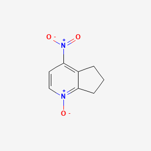 molecular formula C8H8N2O3 B3228355 4-硝基-6,7-二氢-5H-环戊并[b]吡啶 1-氧化物 CAS No. 126259-73-2