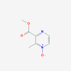 molecular formula C7H8N2O3 B3228363 3-(Methoxycarbonyl)-2-methylpyrazine 1-oxide CAS No. 1262860-61-6