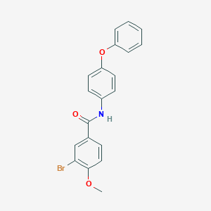 molecular formula C20H16BrNO3 B322837 3-bromo-4-methoxy-N-(4-phenoxyphenyl)benzamide 