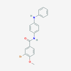 molecular formula C20H17BrN2O2 B322838 N-(4-anilinophenyl)-3-bromo-4-methoxybenzamide 