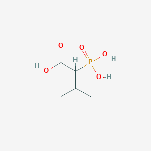 molecular formula C5H11O5P B3228384 1-Carboxy-2-methylpropylphosphonic acid CAS No. 1263034-08-7