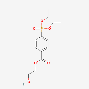 molecular formula C13H19O6P B3228388 2-Hydroxyethyl-4-diethylphosphonobenzoate CAS No. 1263034-16-7