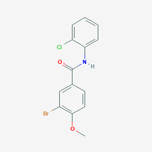 molecular formula C14H11BrClNO2 B322840 3-bromo-N-(2-chlorophenyl)-4-methoxybenzamide 