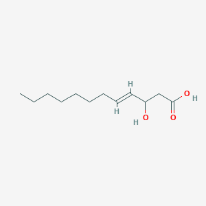 molecular formula C12H22O3 B3228406 (4E)-3-Hydroxy-4-dodecenoic acid CAS No. 1263035-63-7