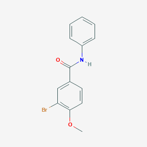 molecular formula C14H12BrNO2 B322841 3-bromo-4-methoxy-N-phenylbenzamide 