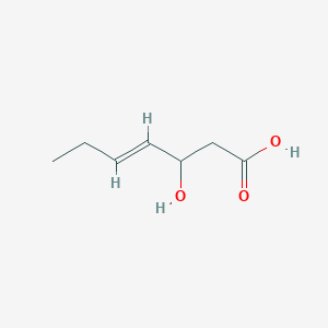 molecular formula C7H12O3 B3228410 3-Hydroxy-4-heptenoic acid CAS No. 1263035-64-8