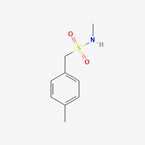 molecular formula C9H13NO2S B3228466 N-methyl-1-(p-tolyl)methanesulfonamide CAS No. 1263274-84-5