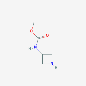 molecular formula C5H10N2O2 B3228474 methyl N-(azetidin-3-yl)carbamate CAS No. 1263281-31-7