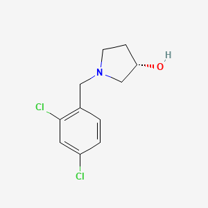 molecular formula C11H13Cl2NO B3228539 (S)-1-(2,4-Dichloro-benzyl)-pyrrolidin-3-ol CAS No. 1264033-86-4